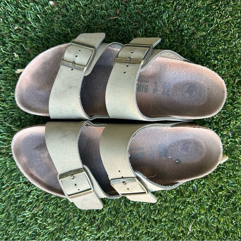 Birkenstock Light Green Double Strap Sandals